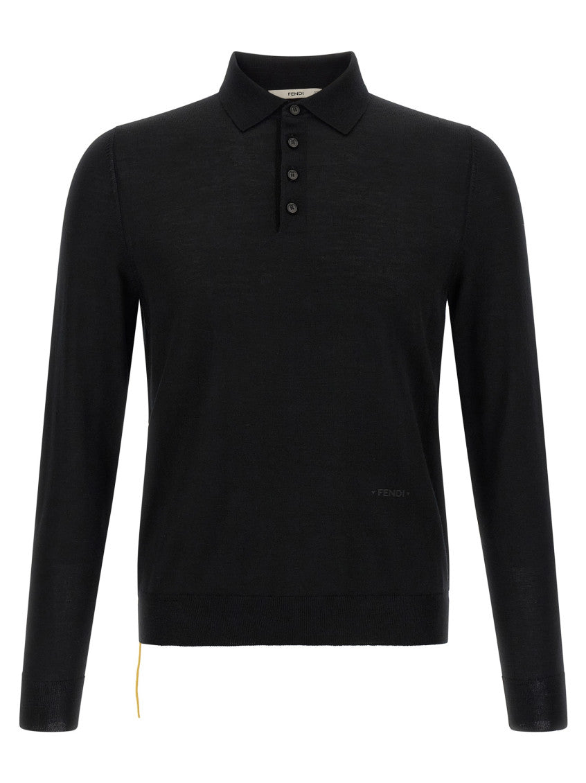 Black Full Sleeves Polo 1