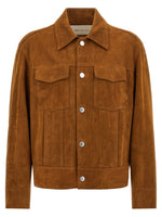 Brown Solid Leather Jacket 1