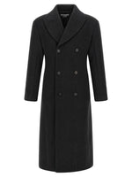 Dark Grey Tailored Wool Coat 1