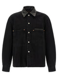 Black Solid Overshirt 1