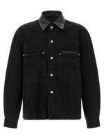 Black Solid Overshirt 1
