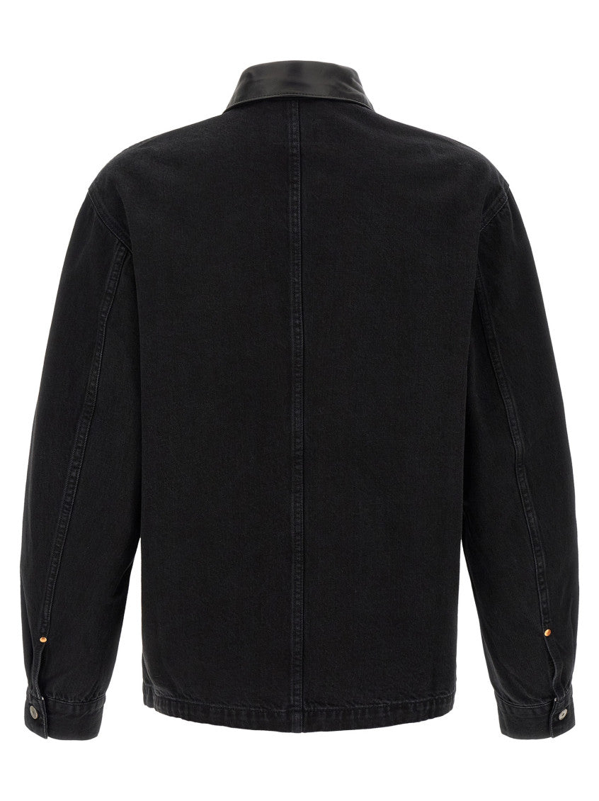 Black Solid Overshirt 2