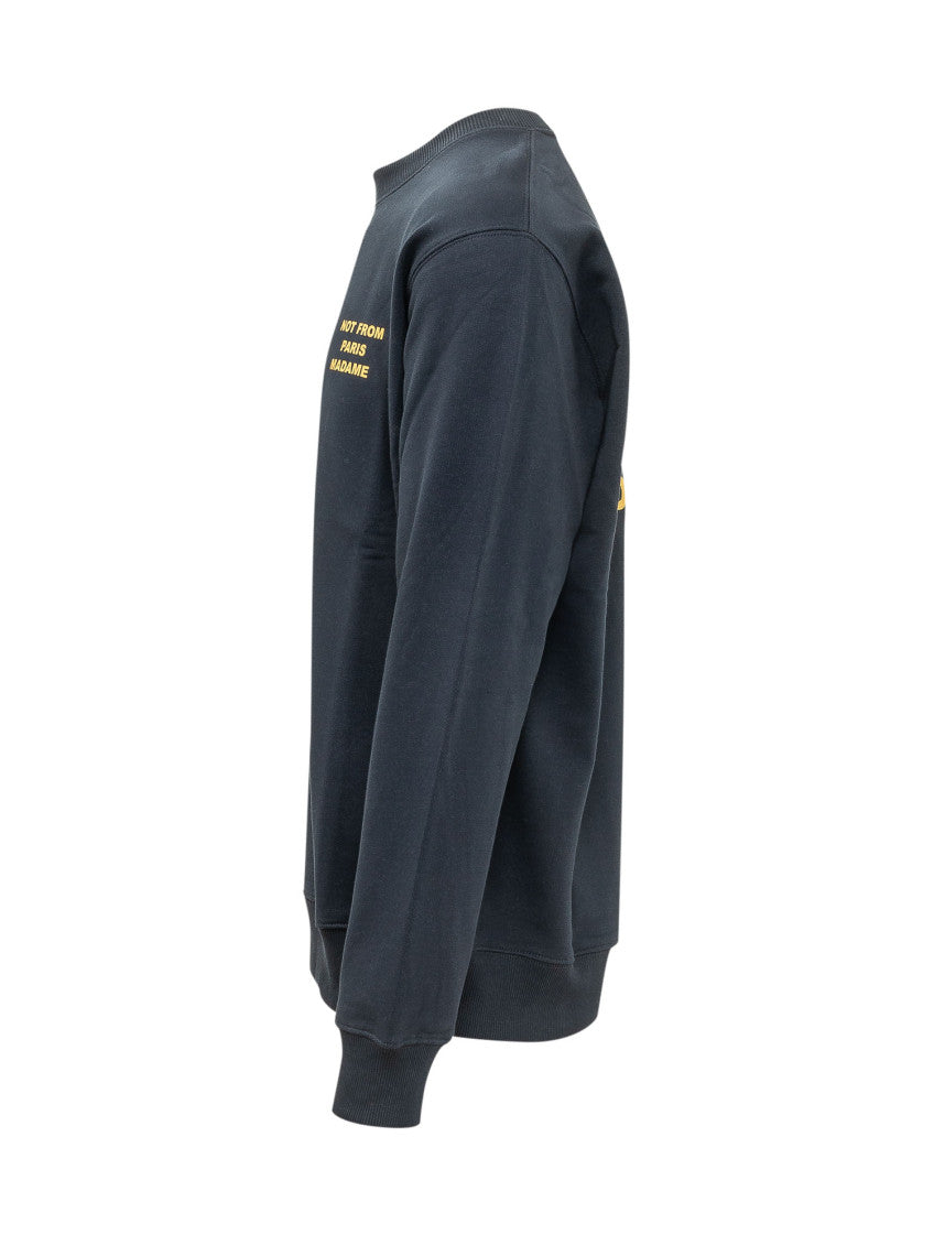 Navy Blue Printed Sweatshirt 3