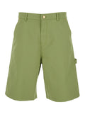 Green Regular Solid Shorts 1