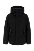 Black Solid Hood Jacket 1