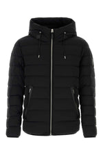 Black Quilted Hood Jacket 1