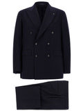 Dark Blue Peaked Lapel Suit 1