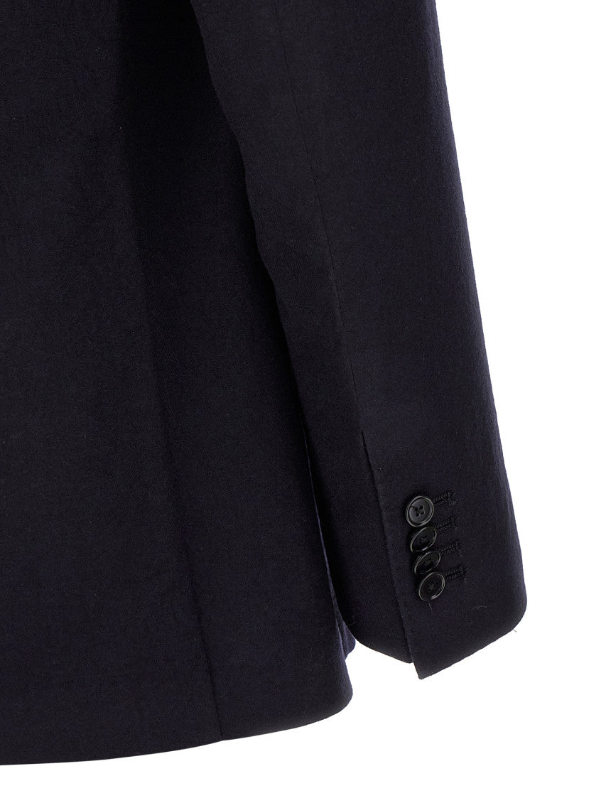 Dark Blue Peaked Lapel Suit 3