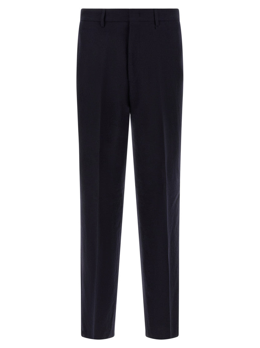 Dark Blue Peaked Lapel Suit 4