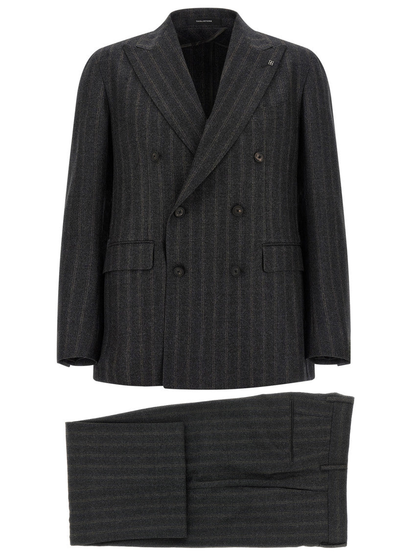 Dark Grey Striped Suit 1