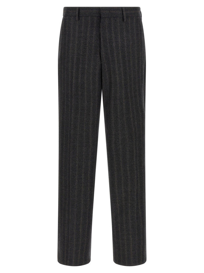 Dark Grey Striped Suit 4