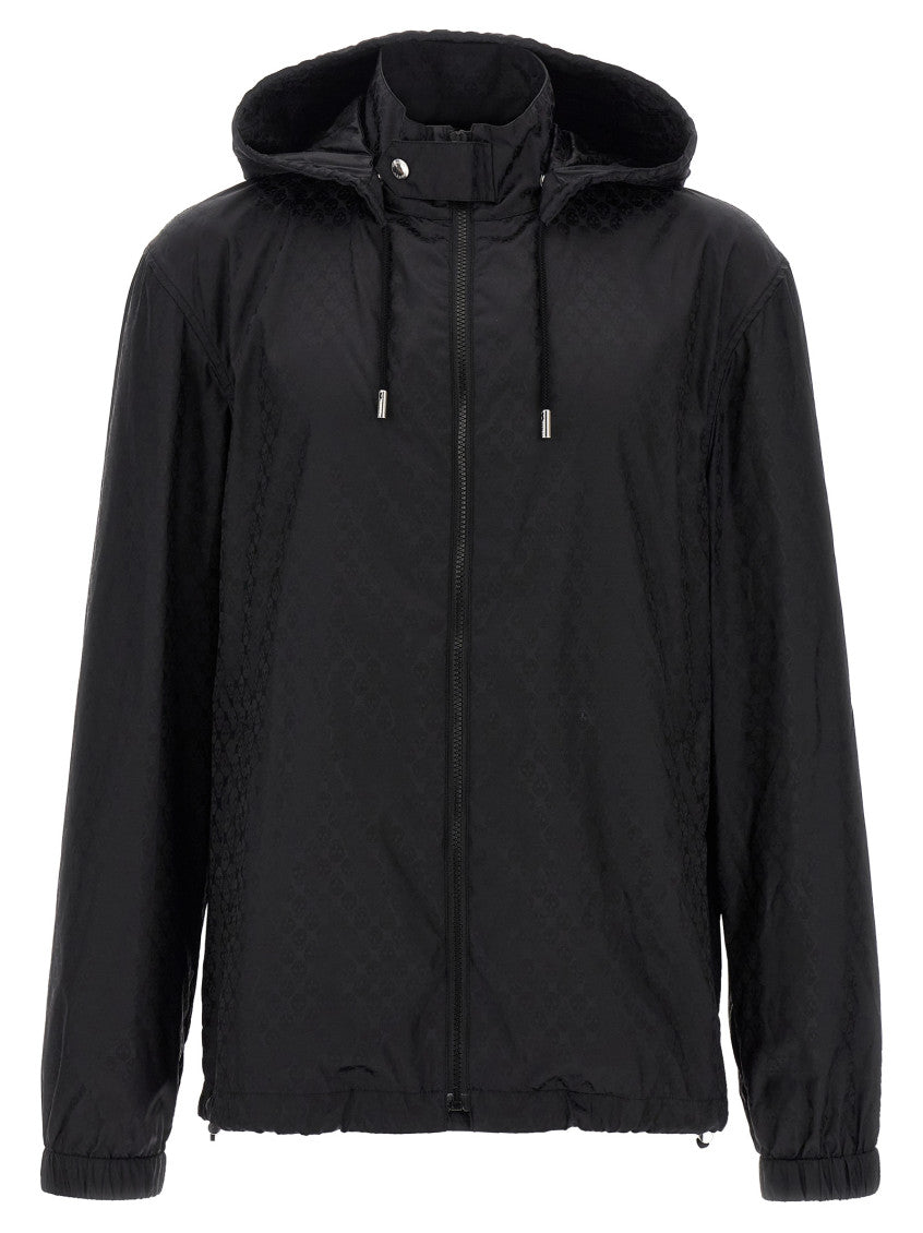 Black Jacquard Hood Jacket 1