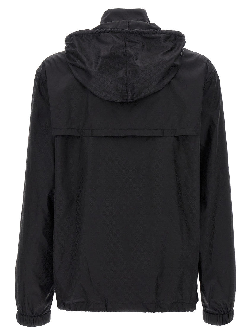 Black Jacquard Hood Jacket 3