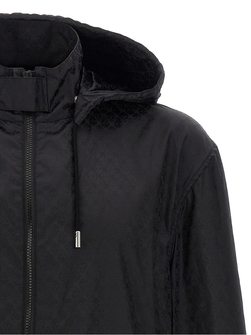 Black Jacquard Hood Jacket 4