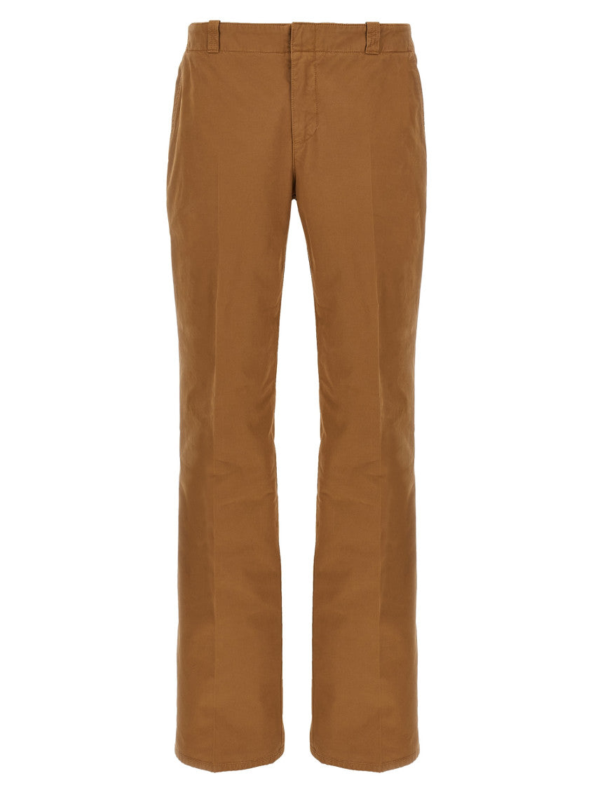 Brown Solid Chino Trousers 1