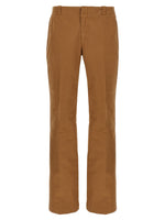 Brown Solid Chino Trousers 1