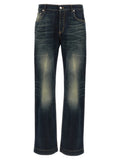 Blue Relaxed Mid Rise Jeans 1