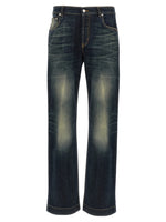 Blue Relaxed Mid Rise Jeans 1