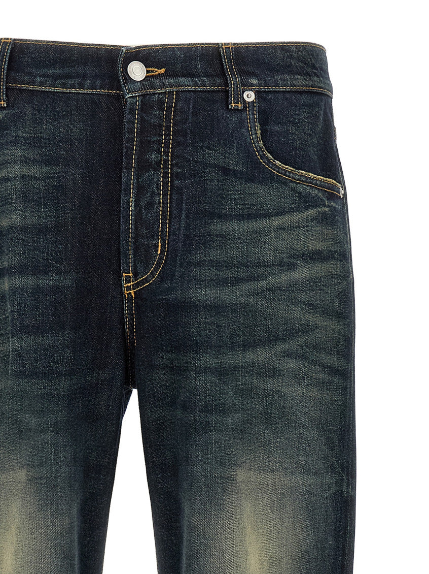 Blue Relaxed Mid Rise Jeans 3