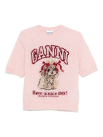 Pink Graphic Crew Neck T-Shirt 1