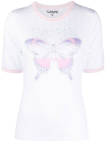 White Graphic Crew Neck T-Shirt 1