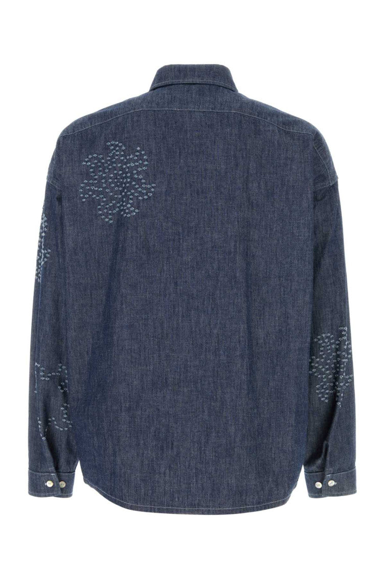 Blue Relaxed Embroidered Shirt 2