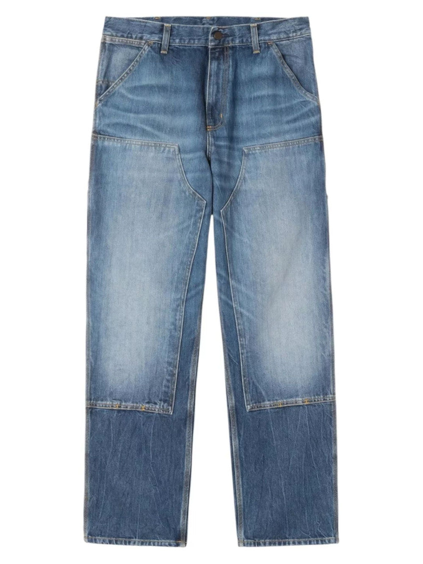 Blue Relaxed Mid Rise Jeans 1
