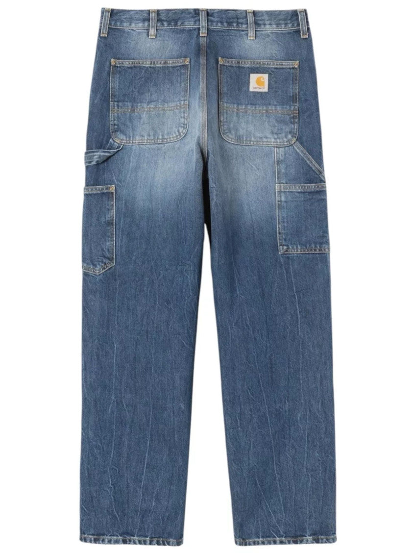 Blue Relaxed Mid Rise Jeans 2