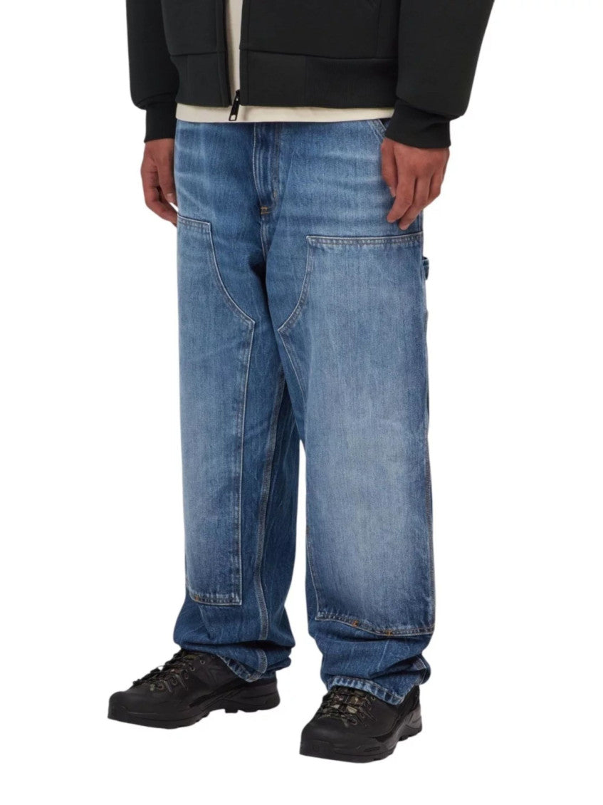 Blue Relaxed Mid Rise Jeans 3