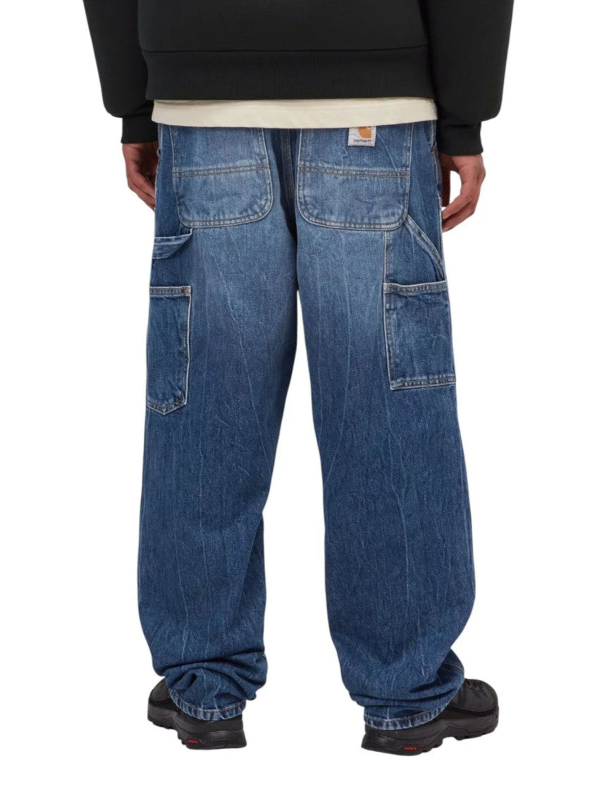 Blue Relaxed Mid Rise Jeans 4
