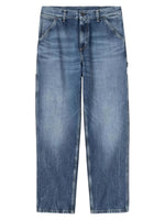 Blue Relaxed Mid Rise Jeans 1