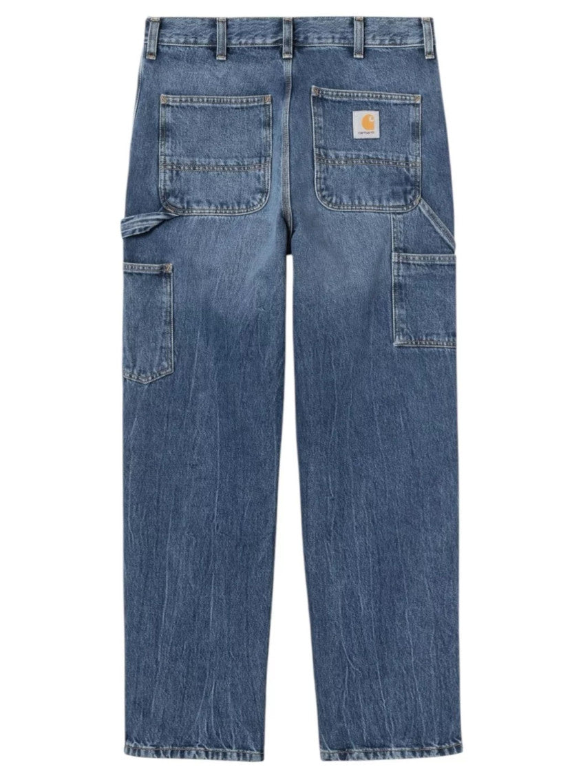Blue Relaxed Mid Rise Jeans 2