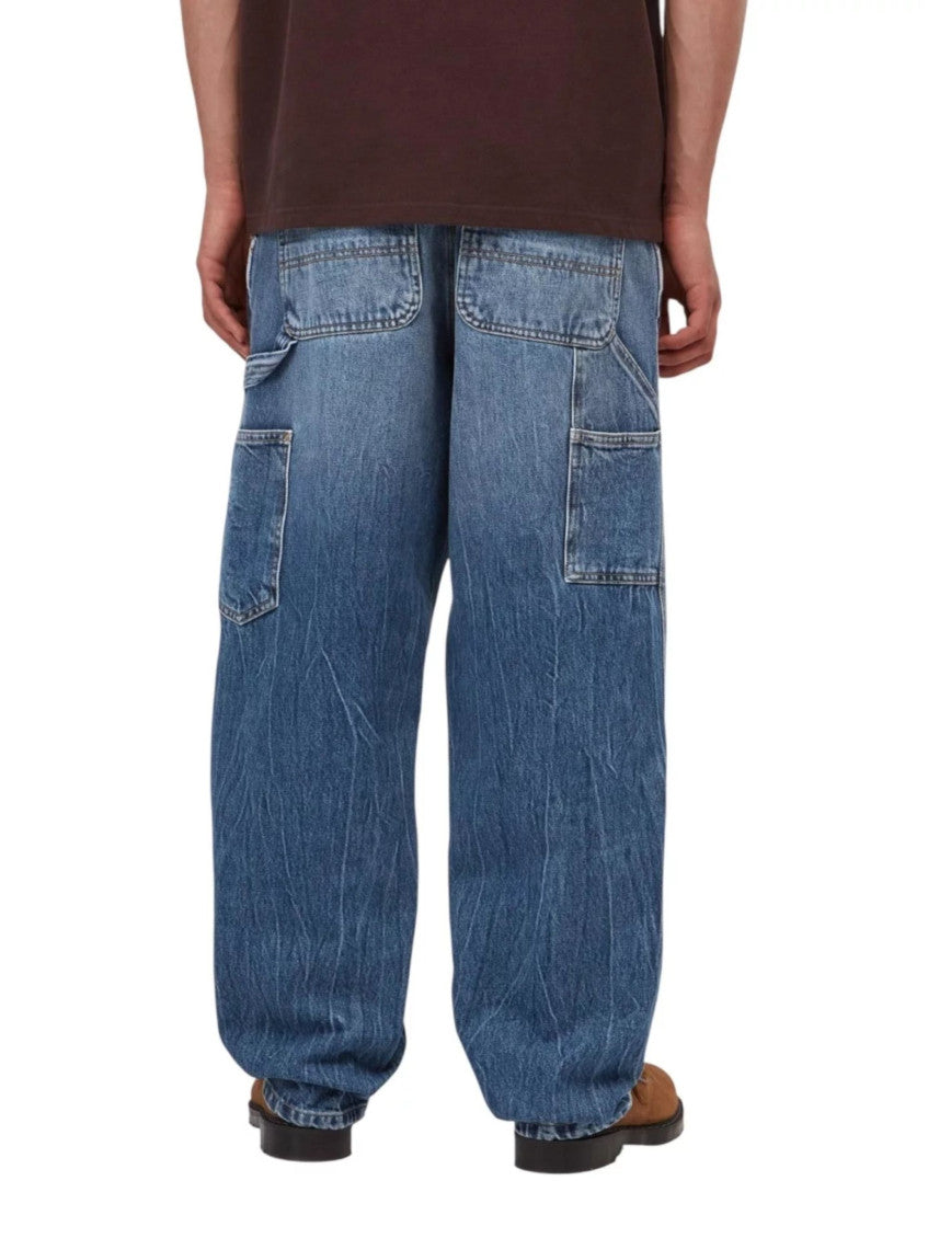 Blue Relaxed Mid Rise Jeans 4