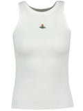 White Round Neck Top 1