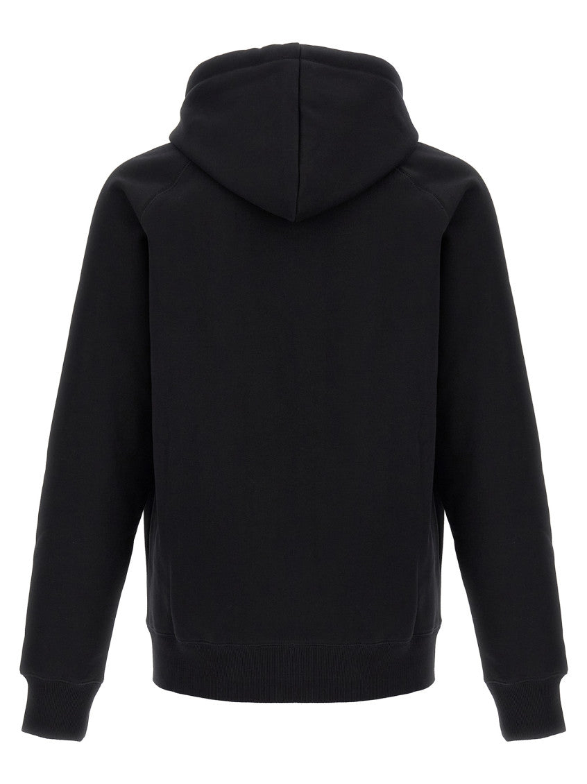 Black Logo Regular Hoodie 2
