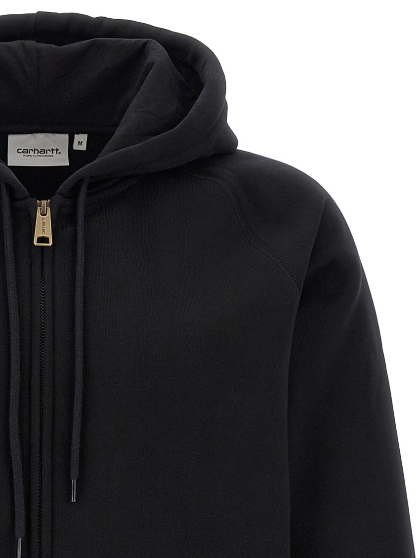 Black Logo Regular Hoodie 3