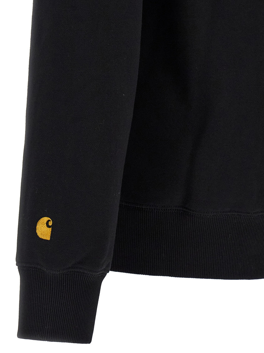 Black Logo Regular Hoodie 4