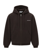 Dark Brown Logo Hoodie 1