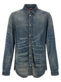 Blue Regular Denim Shirt 1