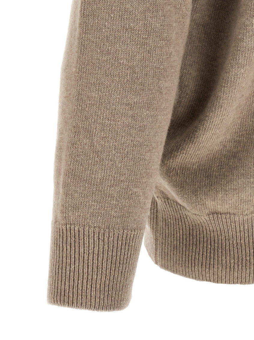 Beige Crew Neck Sweater 4