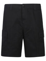 Black Regular Solid Shorts 1