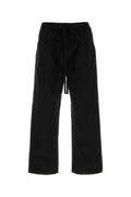 Black Relaxed Drawstring Pants 1