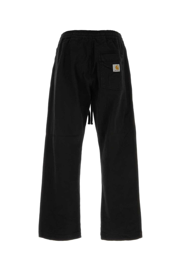 Black Relaxed Drawstring Pants 2