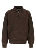 Dark Brown Polo Sweatshirt 1