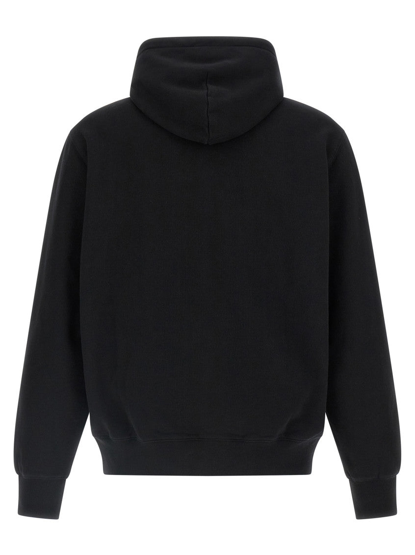 Black Graphic Loose Hoodie 2