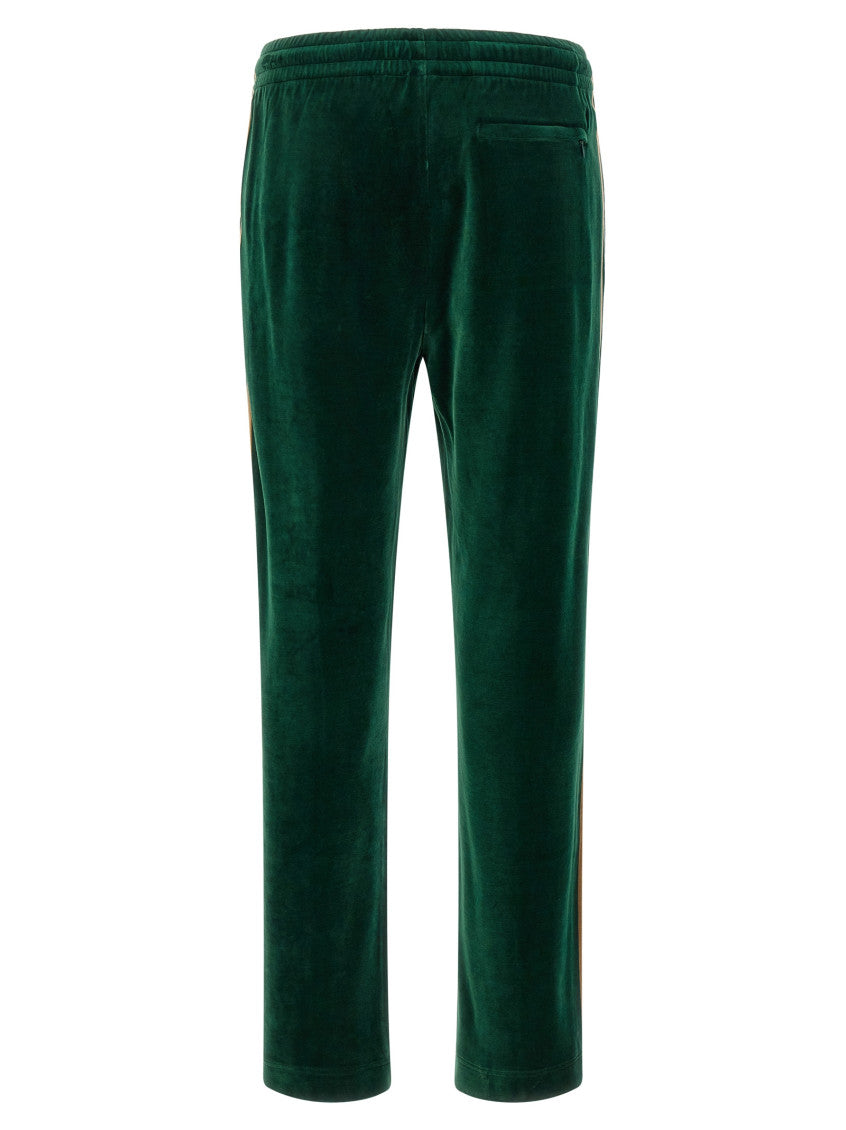 Green Straight Track Pants 2