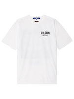 White Crewneck Graphic Print T-Shirt 1