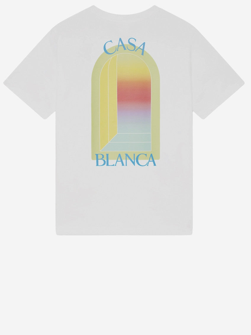 White Crewneck Graphic T-Shirt 2