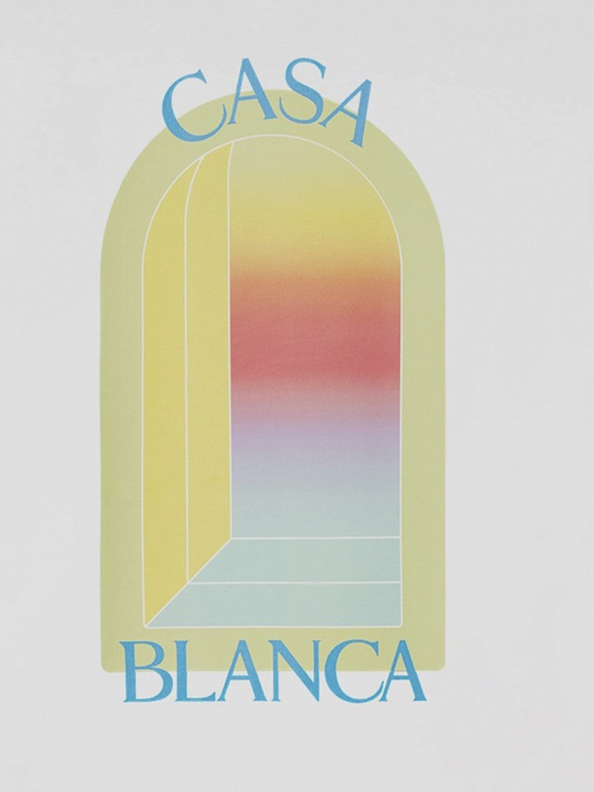 White Crewneck Graphic T-Shirt 3