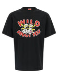 Black Crewneck Printed T-Shirt 1